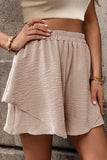 Perfee Layered Elastic Waist Shorts