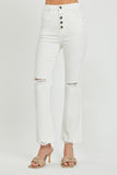 RISEN Full Size High Rise Button Fly Straight Ankle Jeans