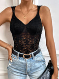 Perfee Tied Open Back Sleeveless Bodysuit