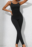 Perfee Scoop Neck Wide Strap Skinny Jumpsuit