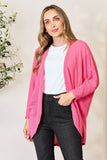 Heimish Full Size Open Front Long Sleeve Cardigan