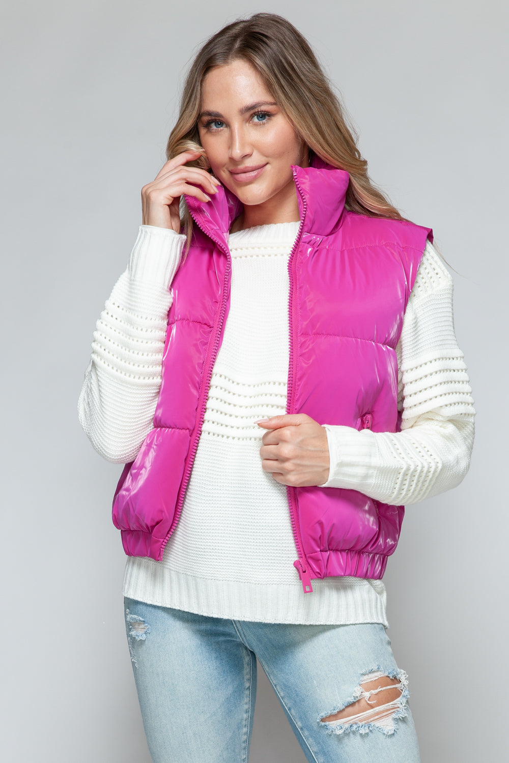 Snobbish Fine Fur Lining Quilted Vest