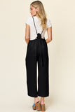 Double Take Full Size Texture Sleeveless Wide Leg Overall