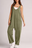 Lovelet Wide Strap Jumpsuit with Pockets