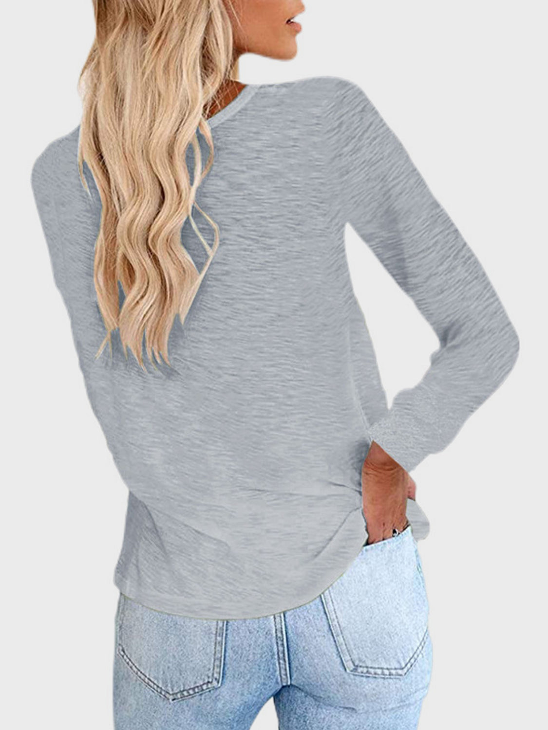 Full Size Round Neck Long Sleeve T-Shirt