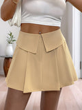 Perfee Pleated High Rise Shorts