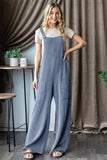 Heimish Full Size Ribbed Front Pocket Sleeveless Jumpsuit