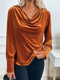 Perfee Ruched Long Sleeve Blouse