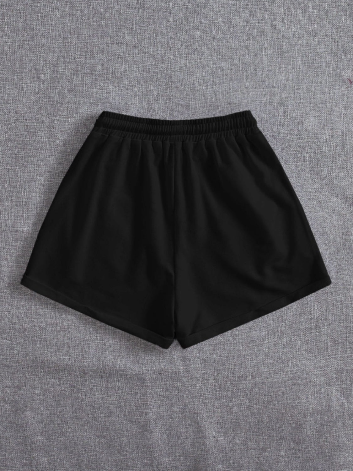 Drawstring Pocketed Elastic Waist Shorts