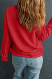 Nutcracker Printed Round Neck Long Sleeve Sweatshirt
