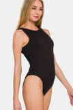 Zenana Ribbed Double Layered Bodysuit